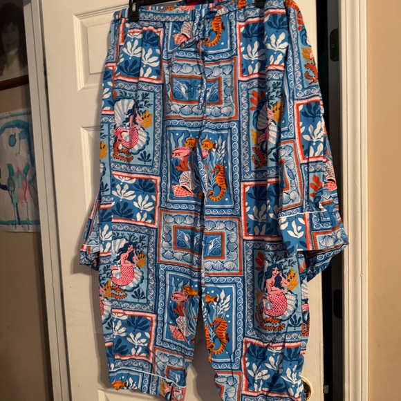 Printfresh Long Pajamas-Tidal Tapestry - Picture 4 of 4